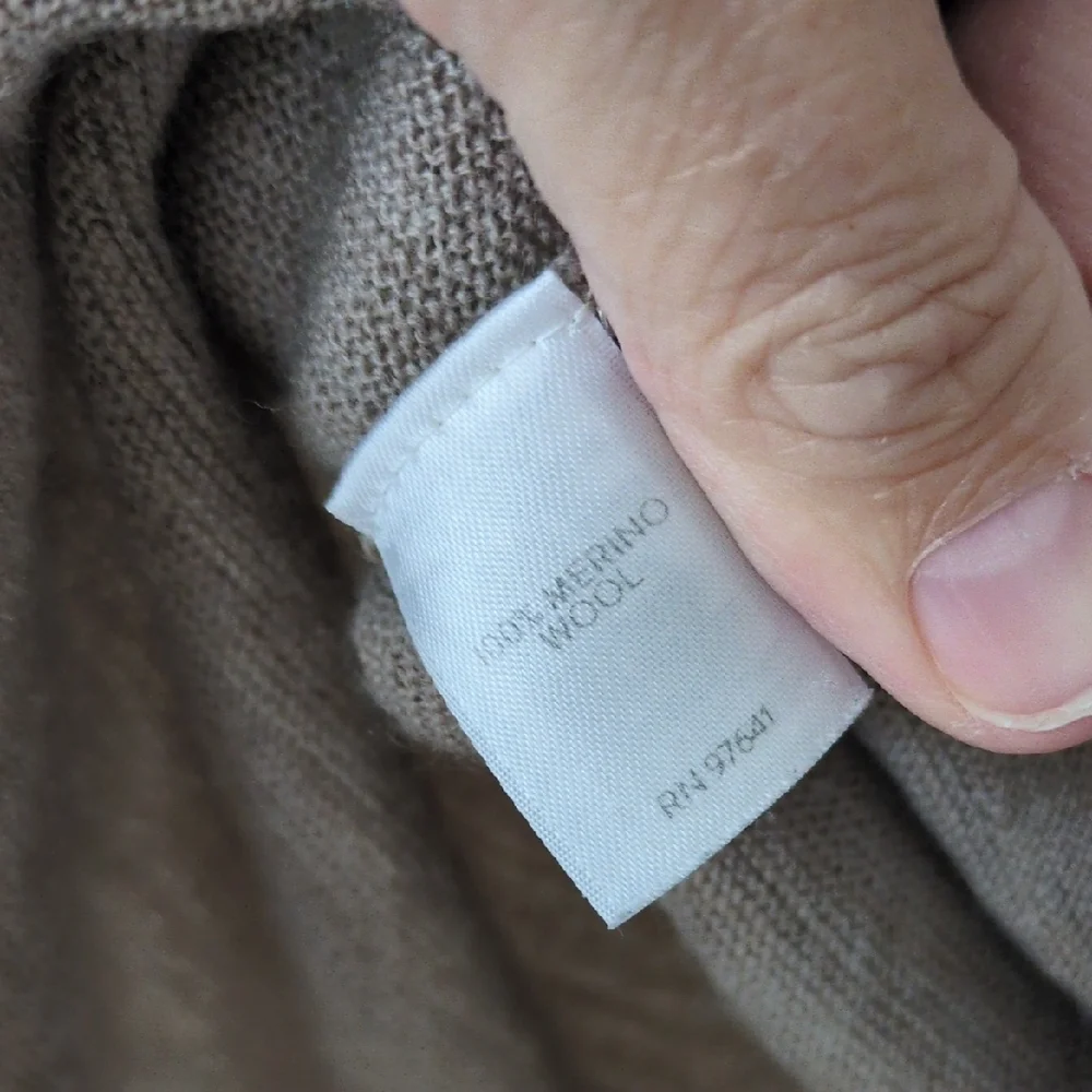 J. Jill Classic Brown Crew Neck Sweater Merino Wool - Picture 5 of 5